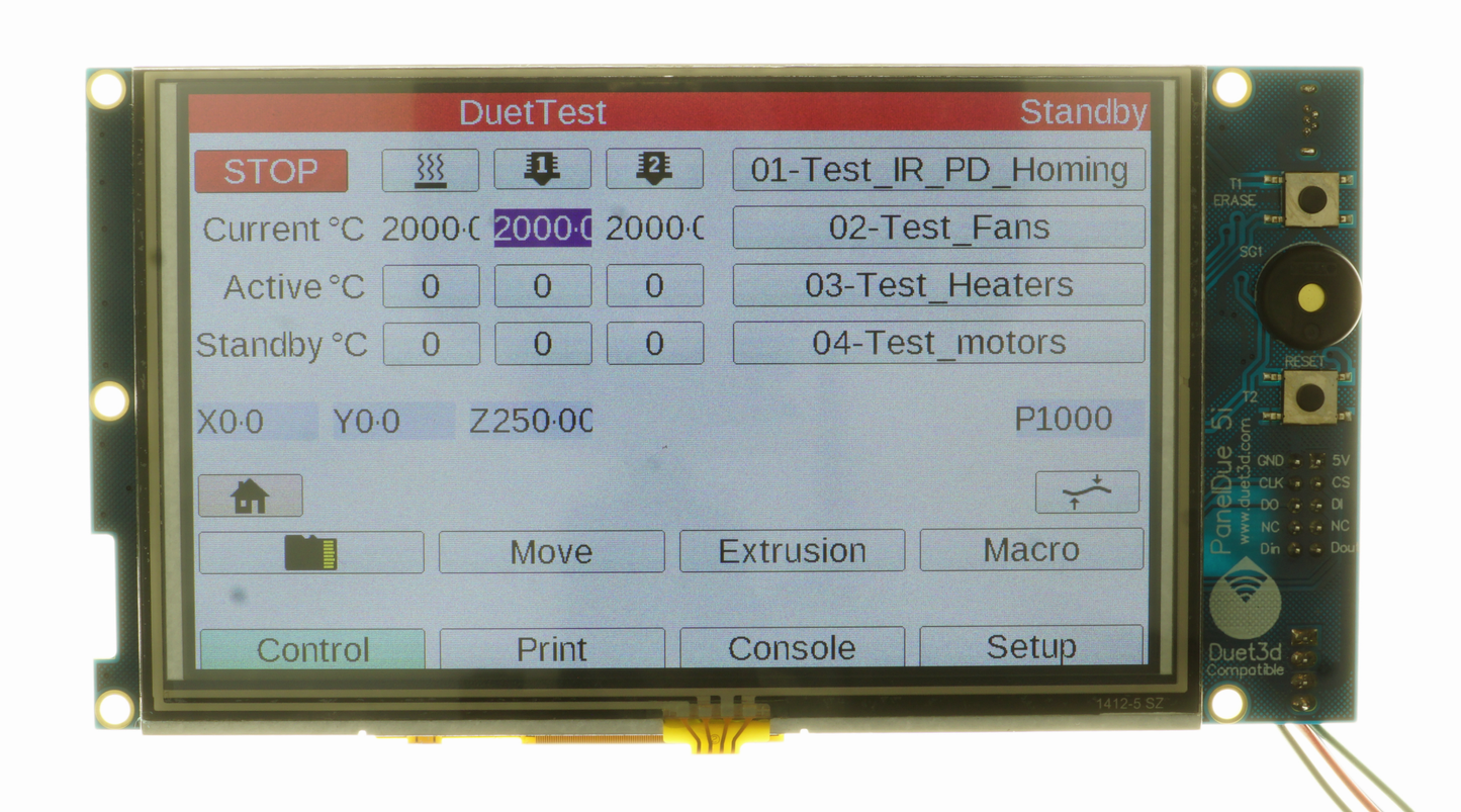 Duet PanelDue Displays